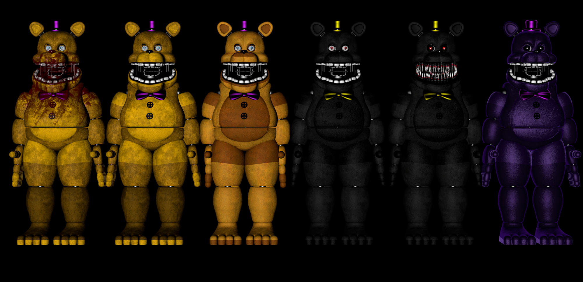 Inaccurate Fnaf 1 pack Download c4d by souger222 on DeviantArt