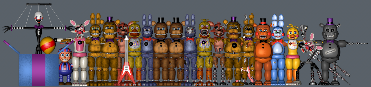 EverythingAnimations FNaF 1 Models for Blender by DarkKnightPL on DeviantArt