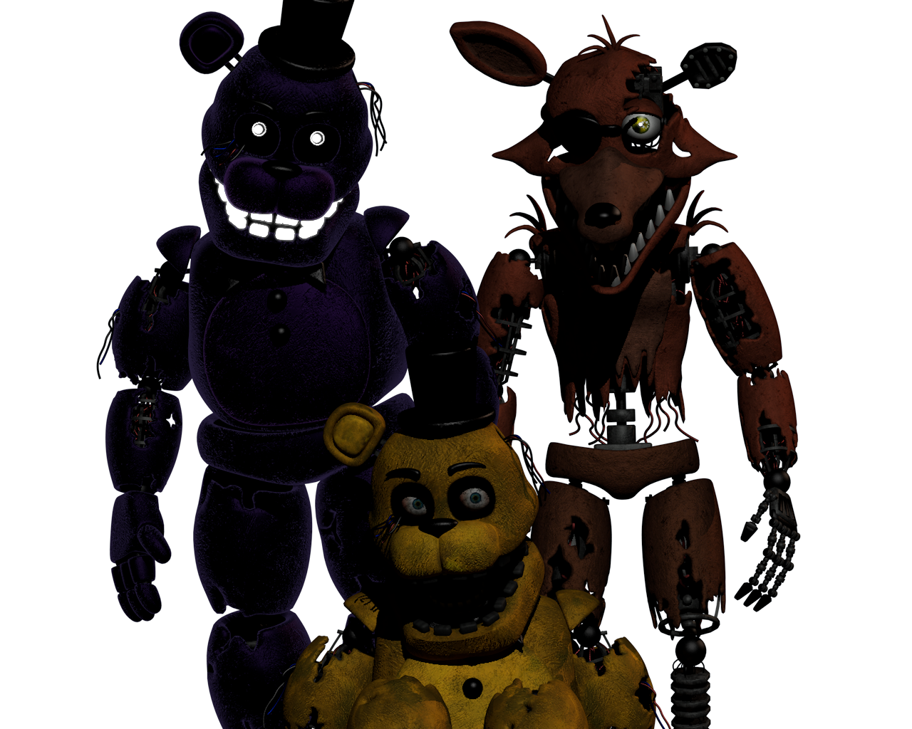 FNAF 4 Nightmare Pack Download C4d by souger222 on DeviantArt