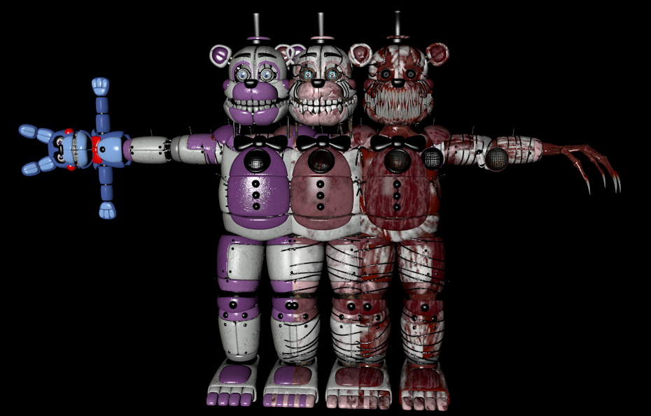 FNAF 4 Nightmare Pack Download C4d by souger222 on DeviantArt