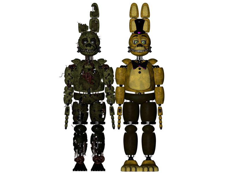 Ignited Spring Bonnie TJOC version by ThePuppetBB on DeviantArt