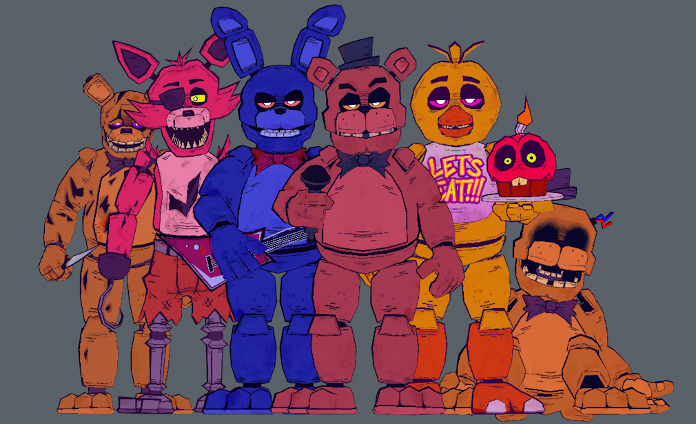 Inaccurate Fnaf 1 pack Download c4d by souger222 on DeviantArt