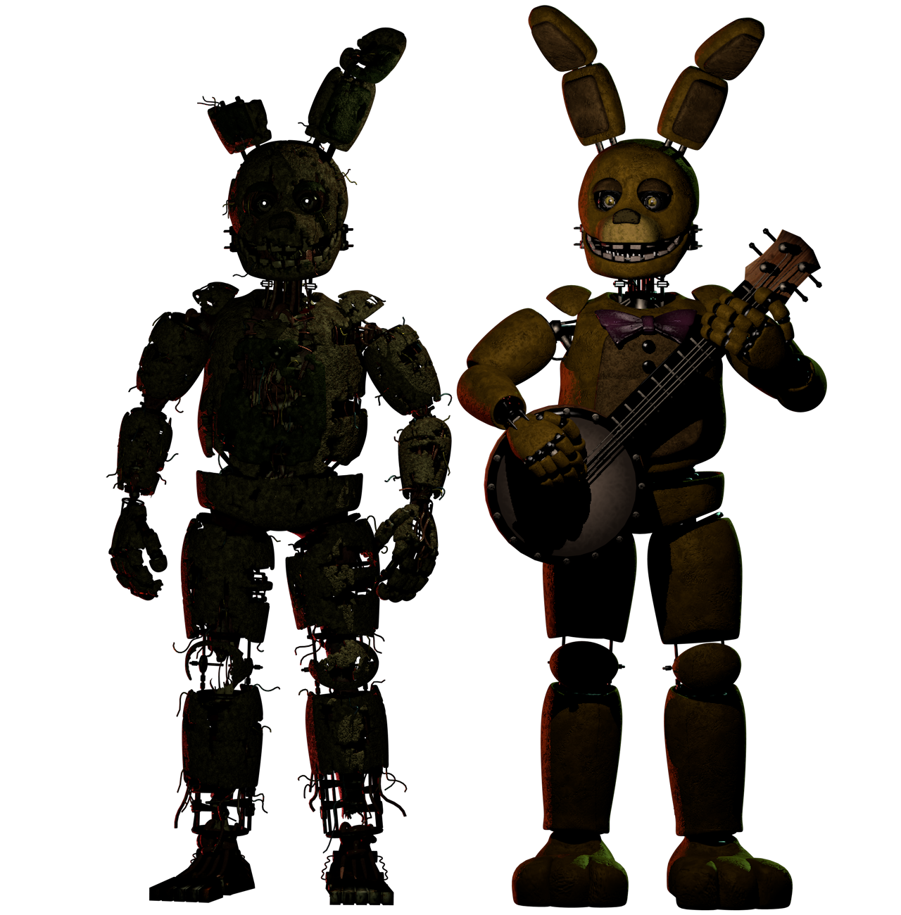 Springbon SpringTrap and SpringBonnie Release C4D by souger222 on DeviantArt