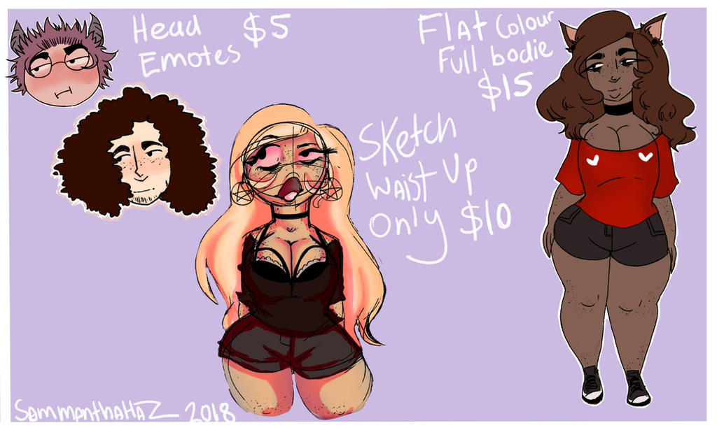 COMMISSION SHEET: OPEN AND AVAILABLE 10 SLOTS