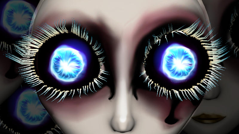 Into her eyes  / 3D gothic face eyelashes