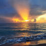 Intense Sunrise on Hutchinson Island