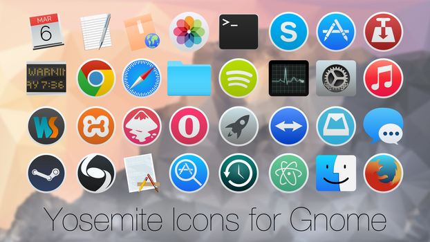 Yosemite Icons for Linux