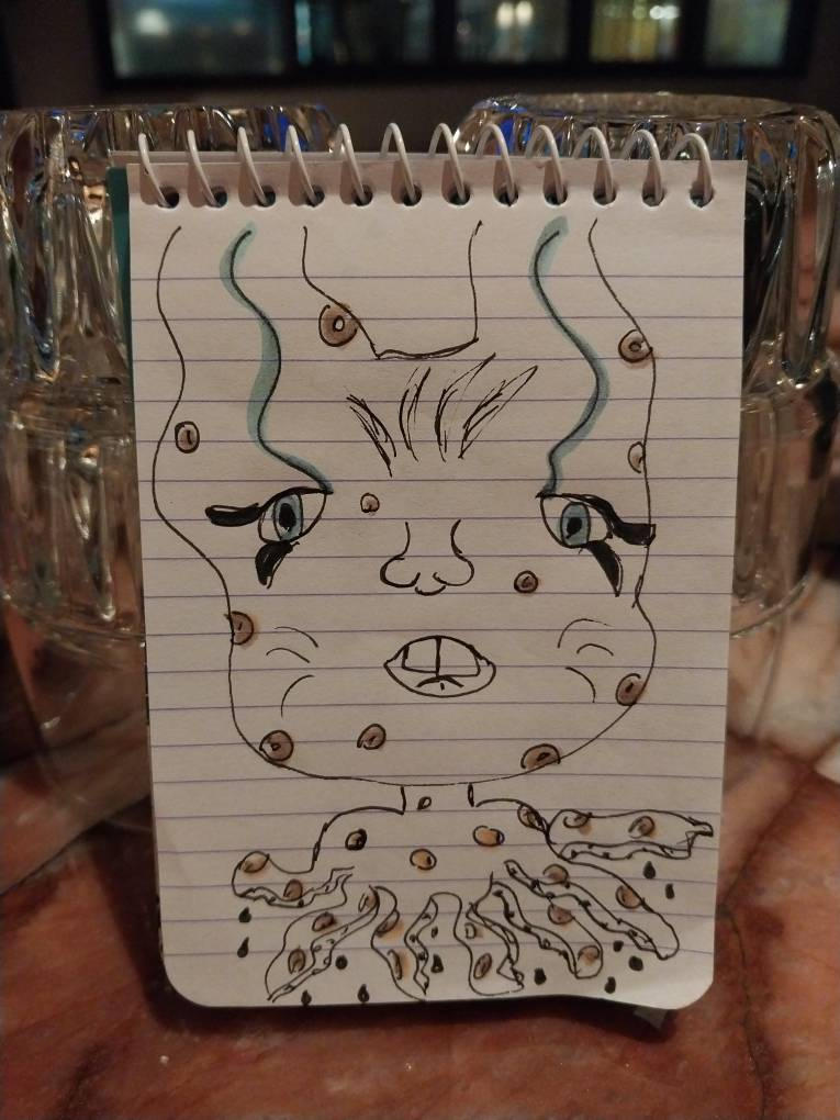 The notepad drawings by SunakoKotoko on DeviantArt