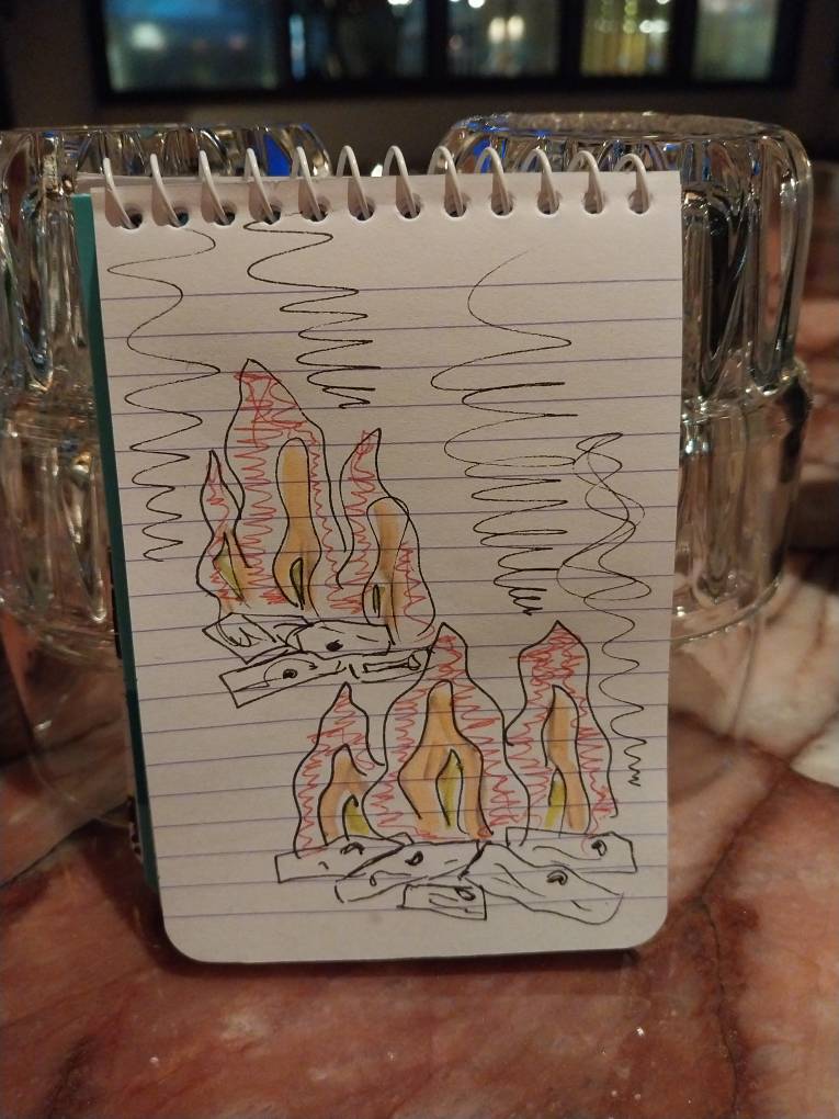 The notepad drawings by SunakoKotoko on DeviantArt