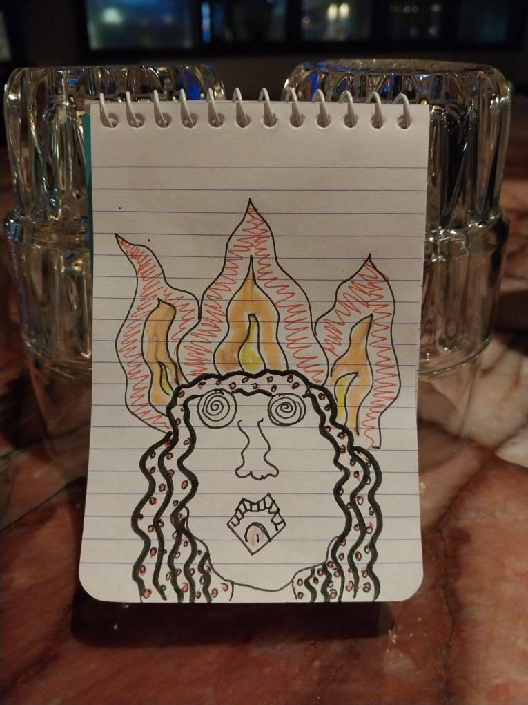 The notepad drawings by SunakoKotoko on DeviantArt