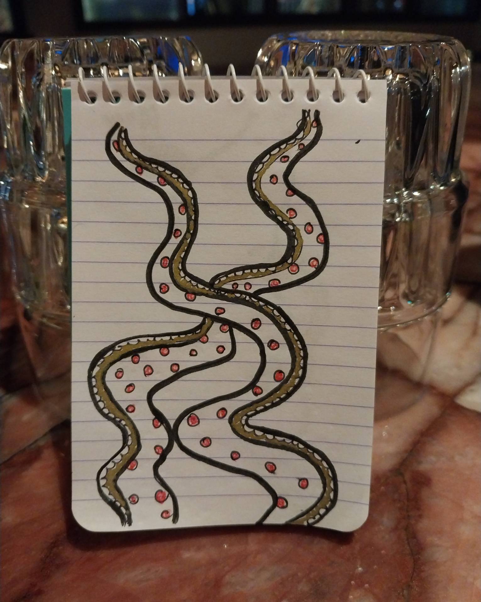 The notepad drawings by SunakoKotoko on DeviantArt