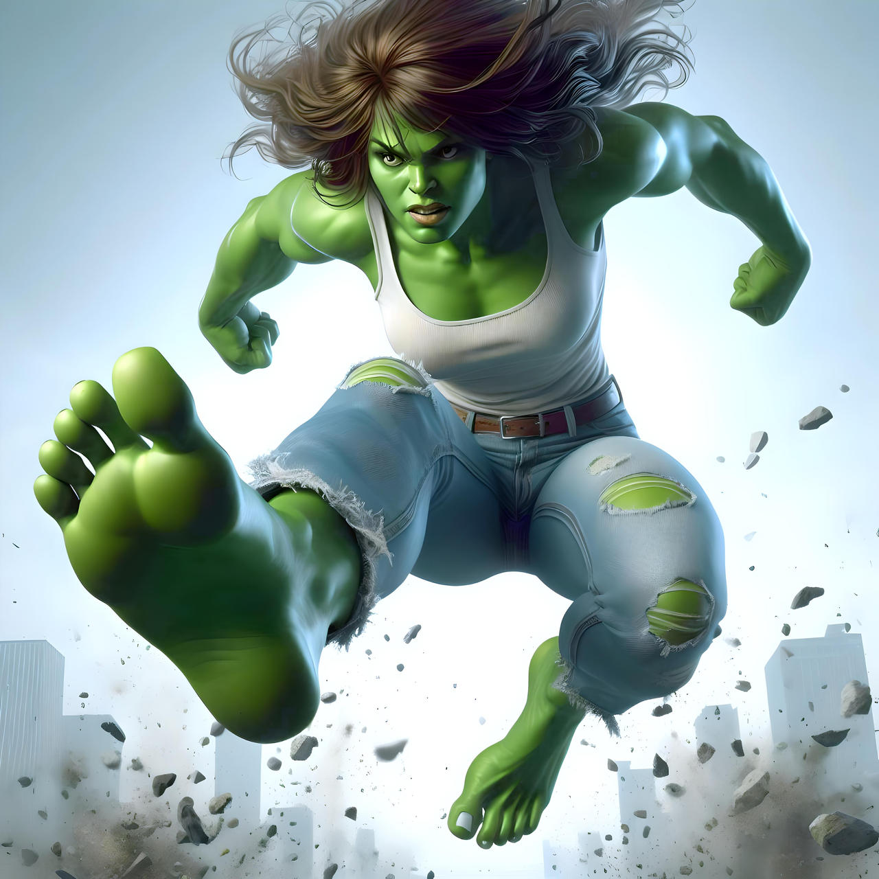 She Hulk Feet by Dalbrad on DeviantArt