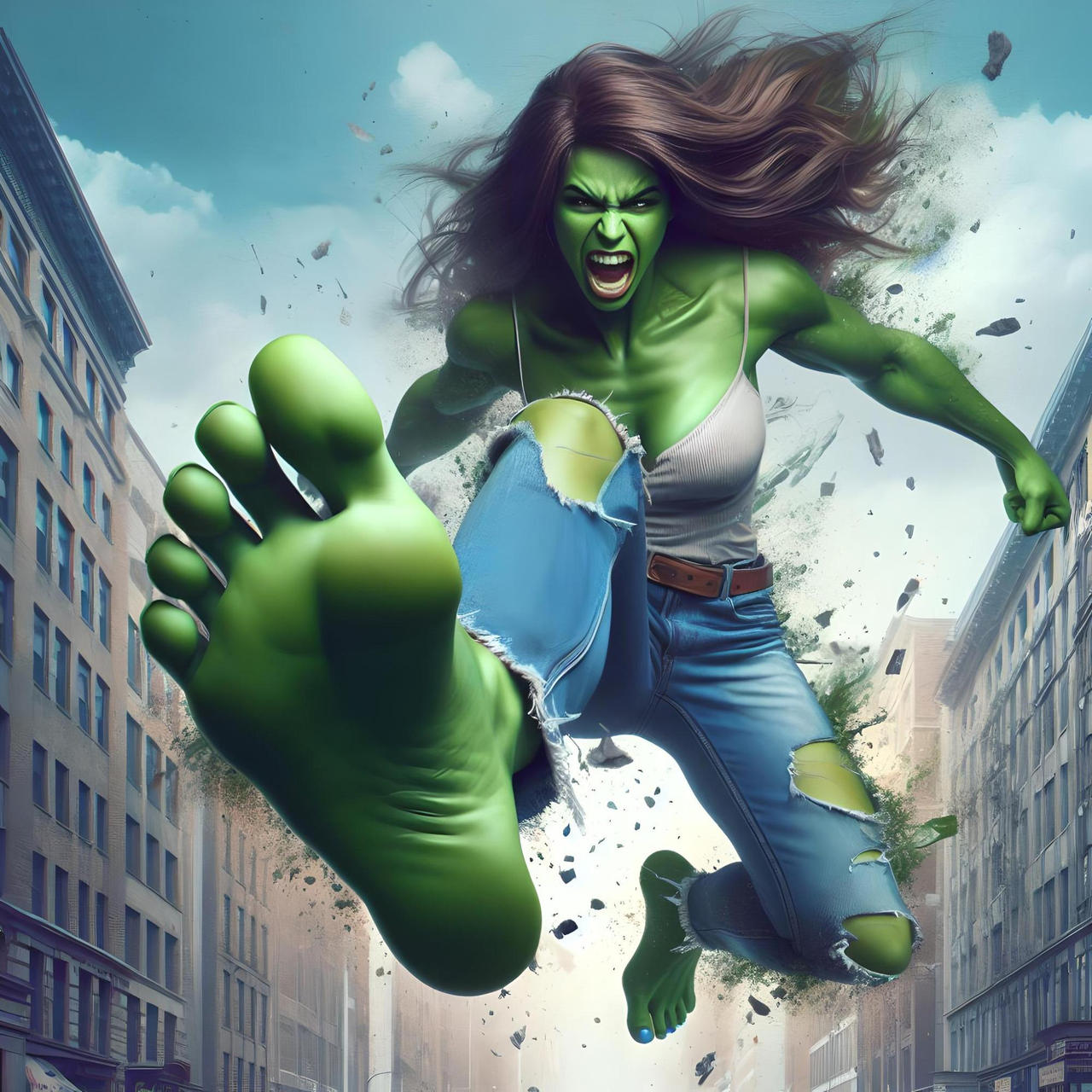 She Hulk Feet by Dalbrad on DeviantArt