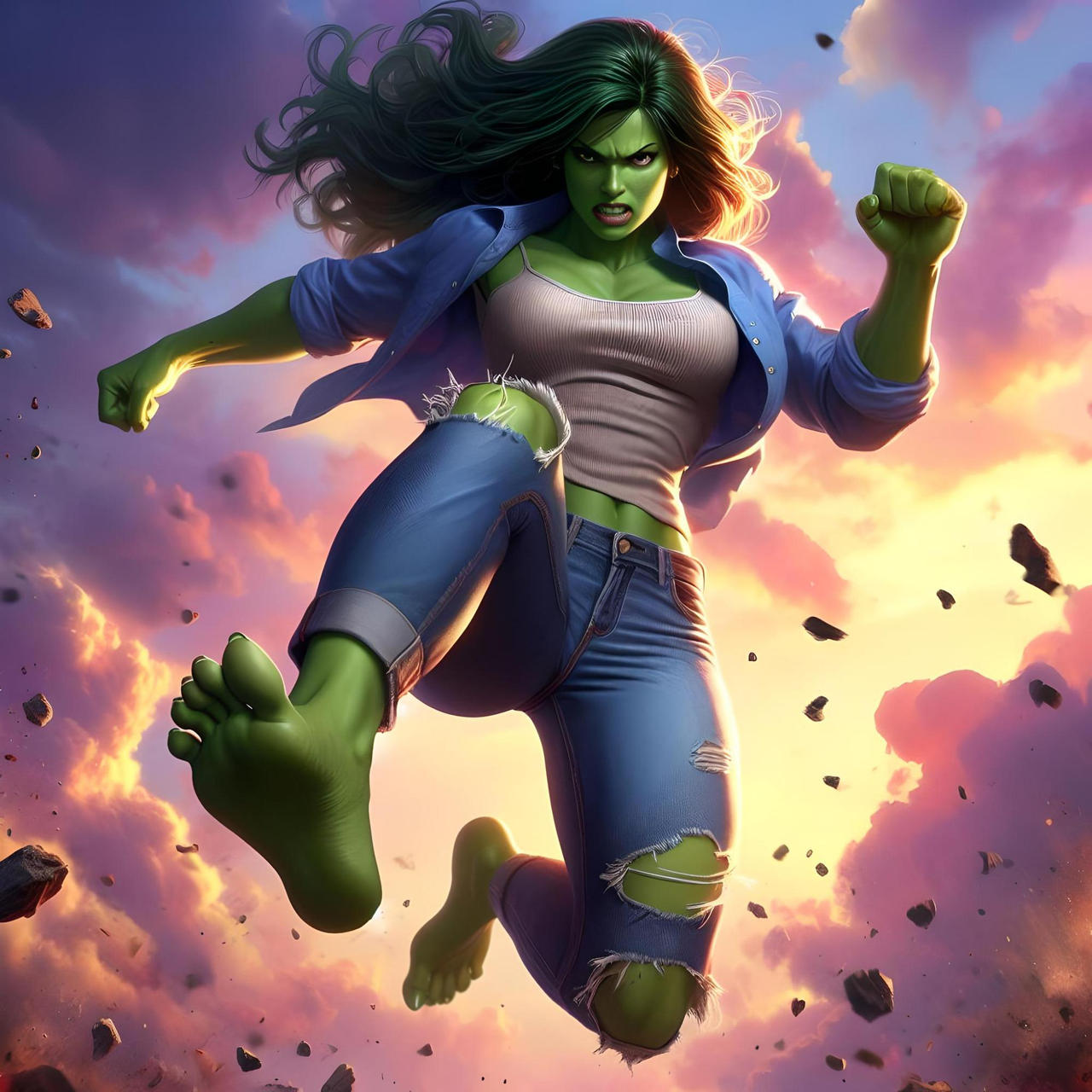 She Hulk Feet by Dalbrad on DeviantArt