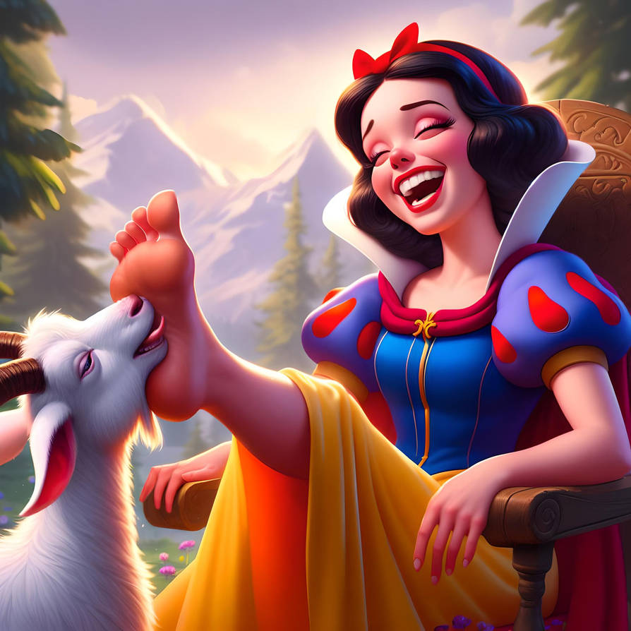 Goat Licking Snowwhite s Feet By Dalbrad On DeviantArt goat-licking-snowwhite-s-feet-by-dalbrad-on-deviantart