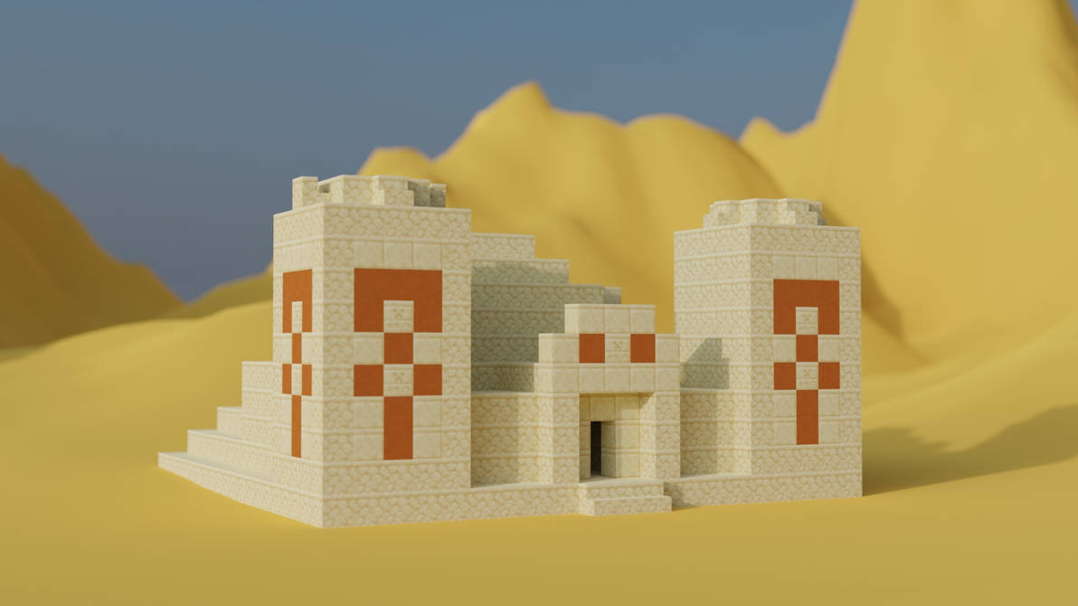 Minecraft Desert Temple By SneSivan On DeviantArt minecraft-desert-temple-by-snesivan-on-deviantart