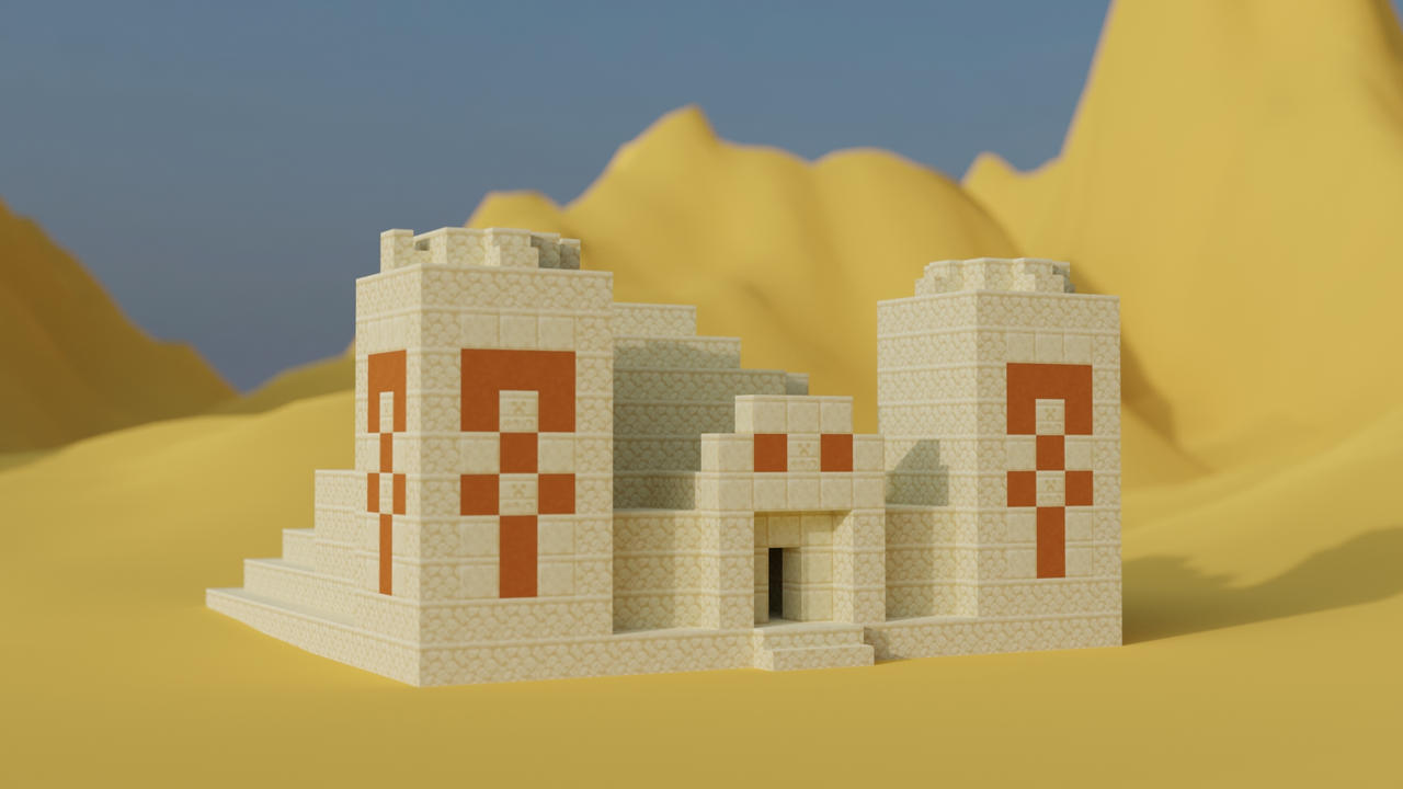 Minecraft Desert Temple By SneSivan On DeviantArt minecraft-desert-temple-by-snesivan-on-deviantart
