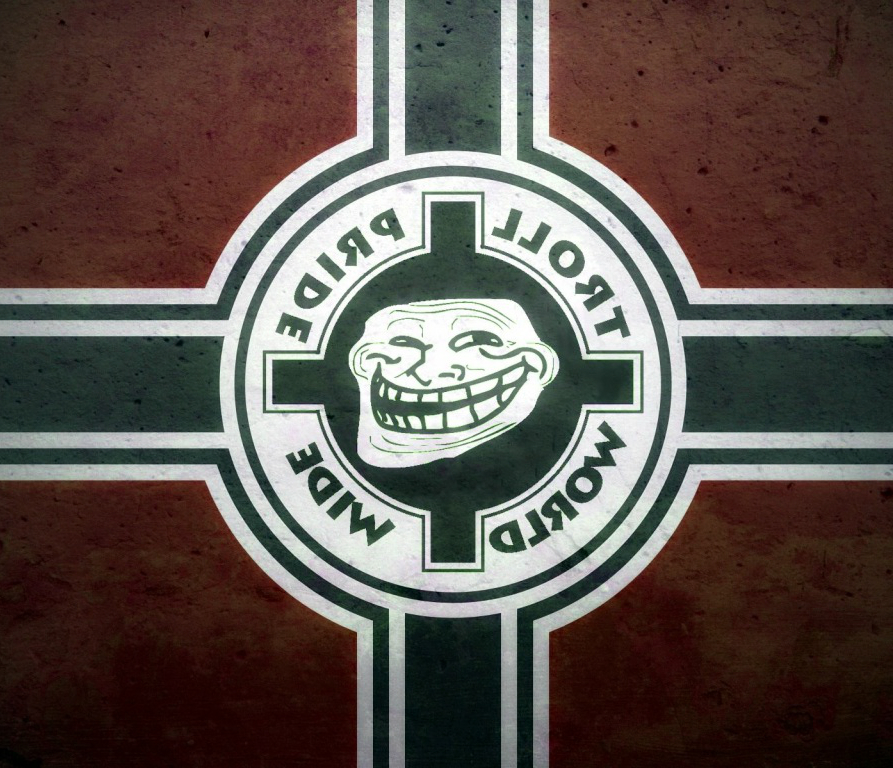  Troll Face Patrol Flag