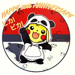 Pikachu panda - pokemon 20th anniversary