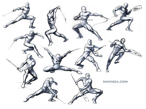 Studies for poses