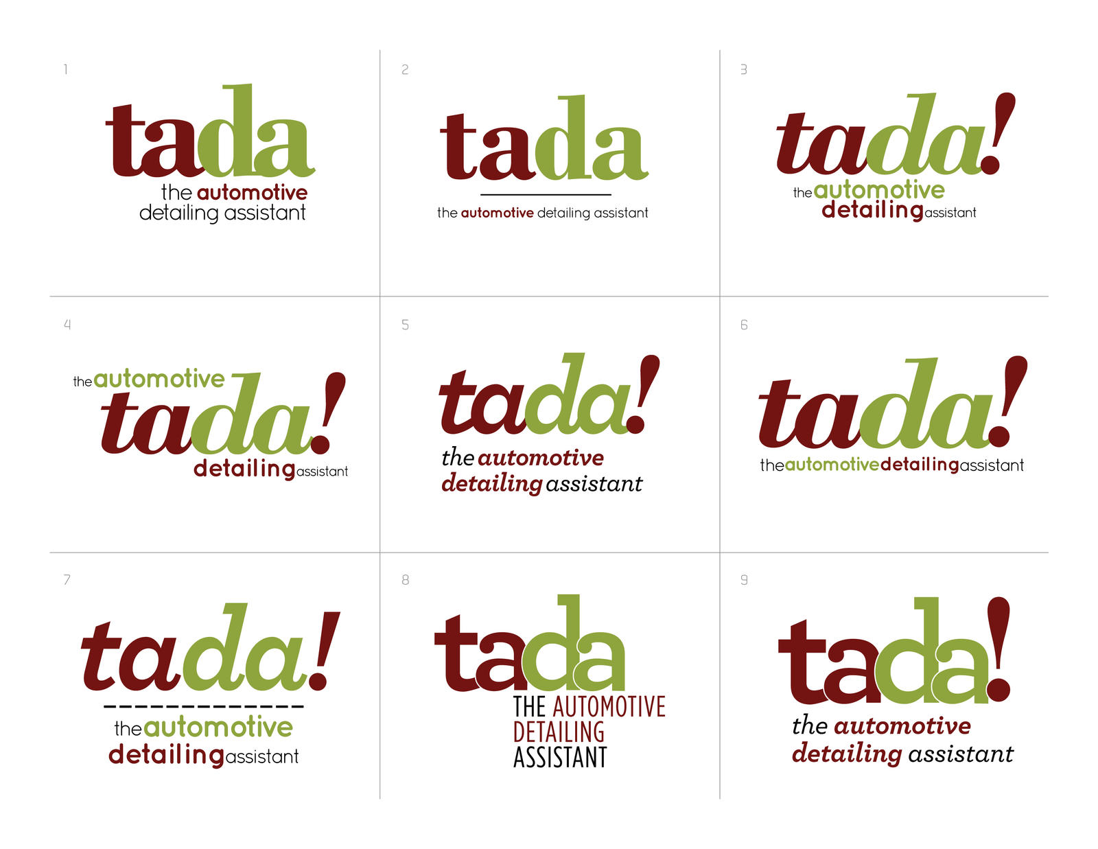 'Tada' Logo Board 2