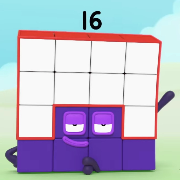 Sixteen From Numberblocks By KonataIzumiArt On DeviantArt sixteen-from-numberblocks-by-konataizumiart-on-deviantart
