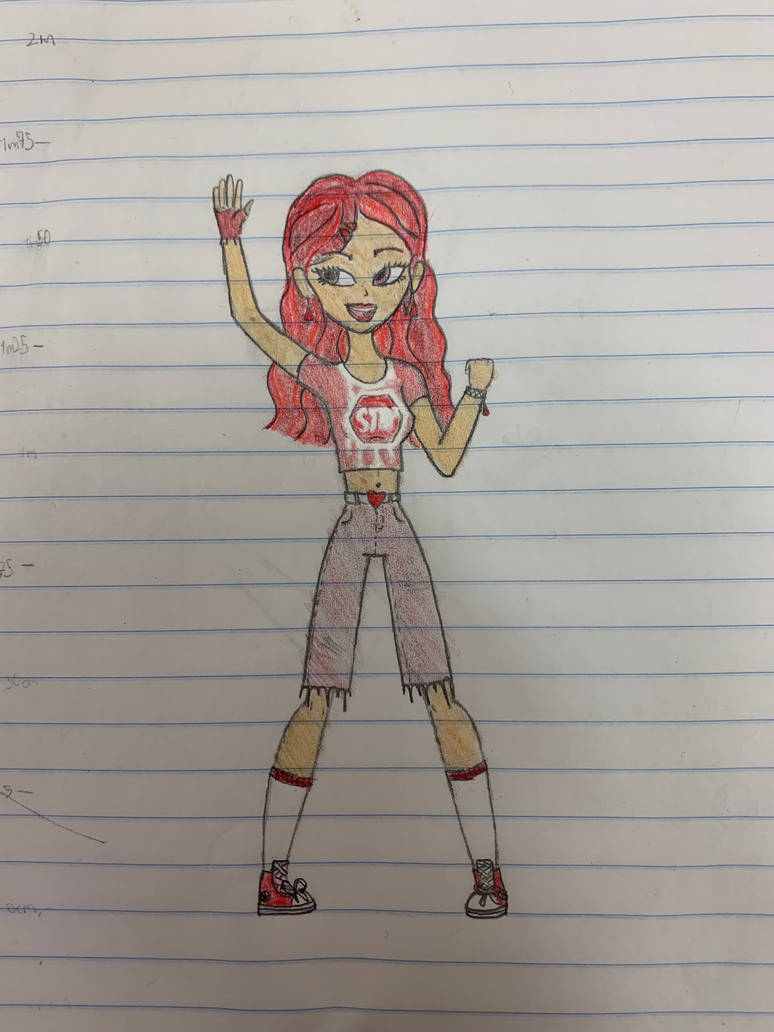 Colourblock Red as a human by KonataIzumiArt on DeviantArt