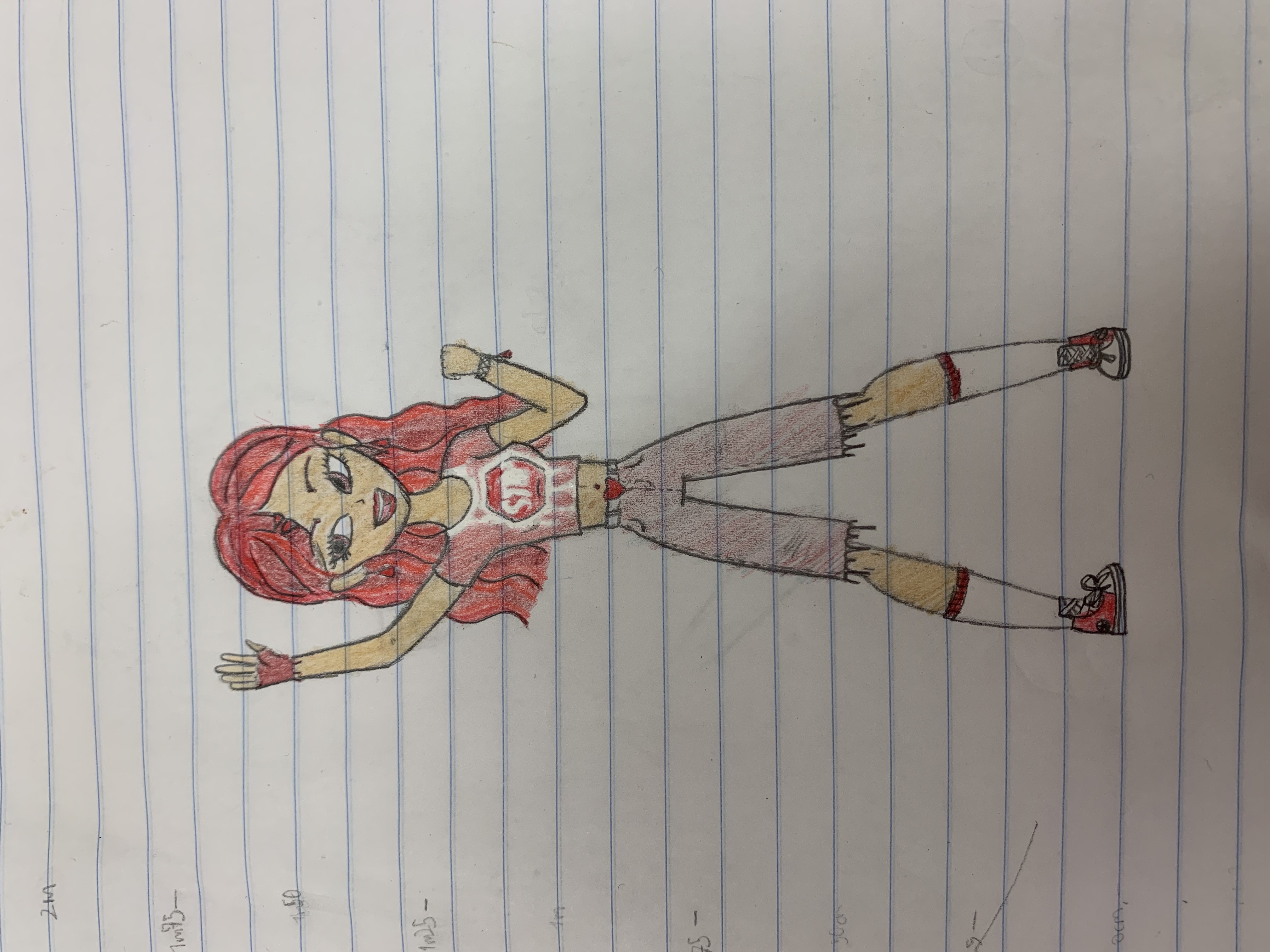 Colourblock Red as a human by KonataIzumiArt on DeviantArt