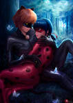 LadyNoir (Nsfw opt.) by Ksulolka