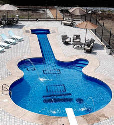 Les Paul Guitar Inspired Swimming Pool