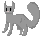 Grey Cat Pixel