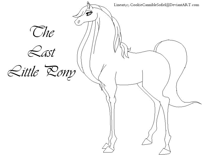 The last Little Pony Lineart