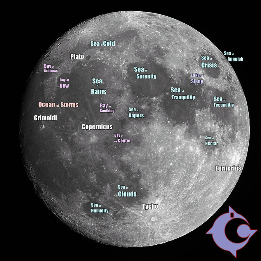 Moon Map Deviantart Map of the Moon by nikofoxfire on DeviantArt