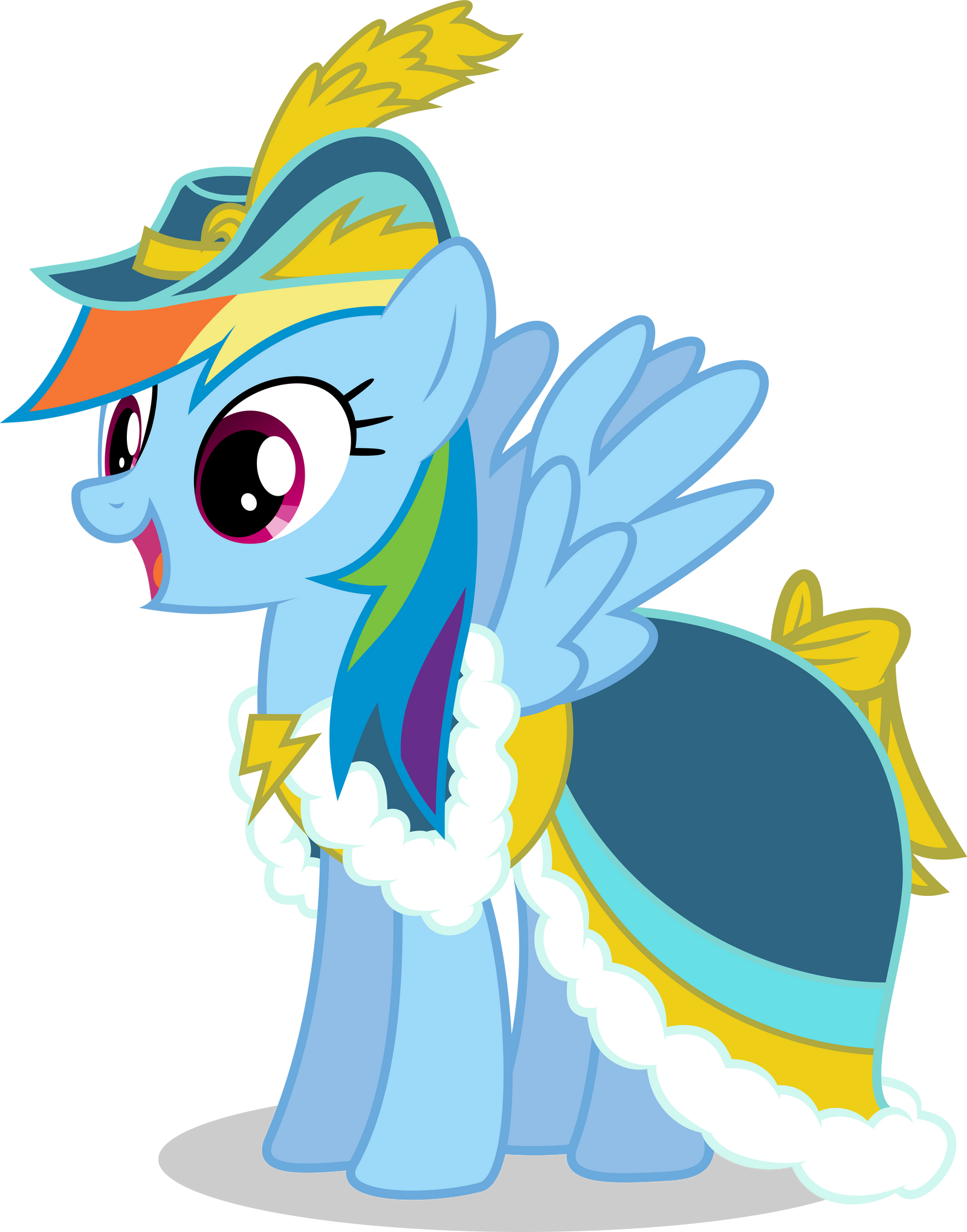 Rainbow Dash in Coronation Dress