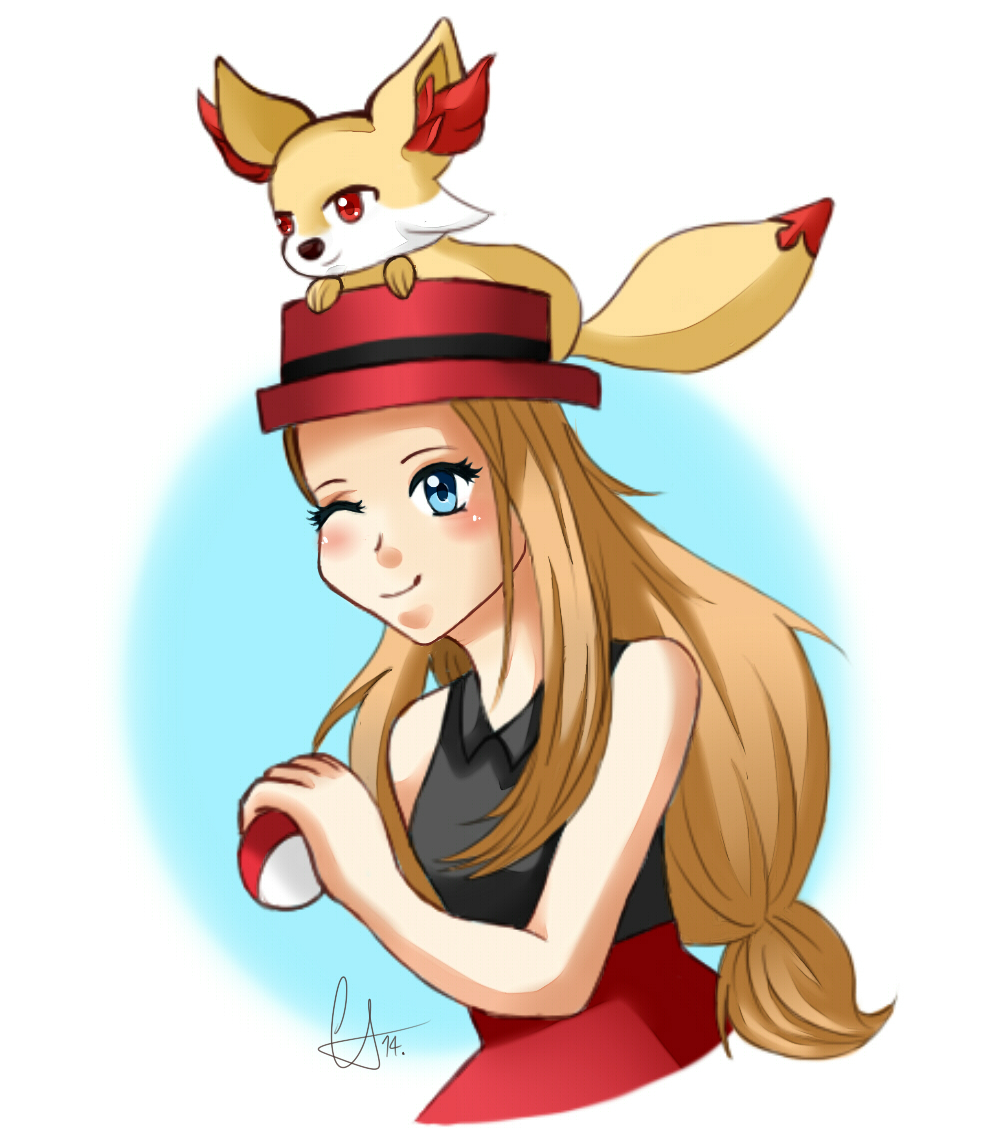 Serena and Fennekin