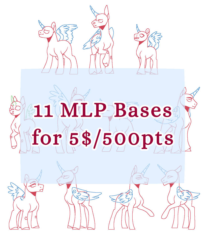 Mlp Base Items (P2U) Mlp Base Pack by Obsidian-Paint on DeviantArt