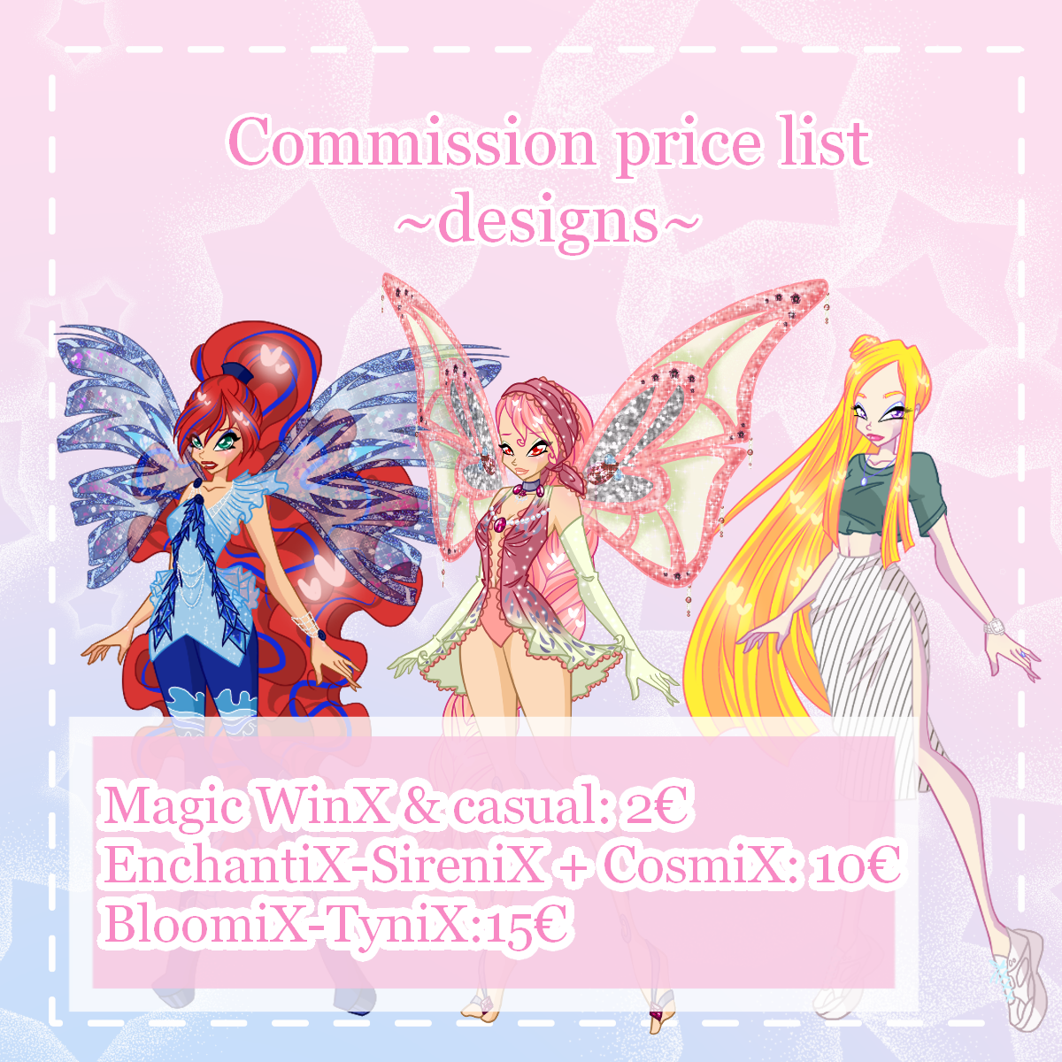 Commission WinX designs by WhisperingIllusion on DeviantArt