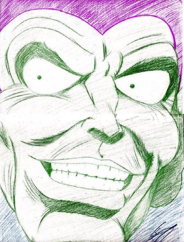 Green Goblin - colored pencils