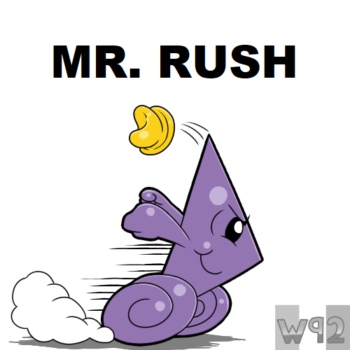 Mr. Men: #30 Mr. Rush by Waver92 on DeviantArt