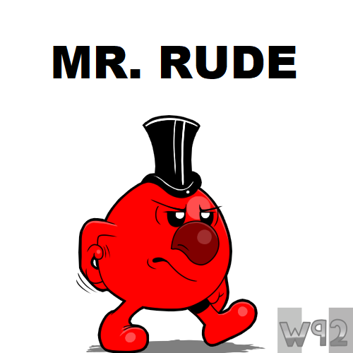 Mr. Men: #45 Mr. Rude by Waver92 on DeviantArt
