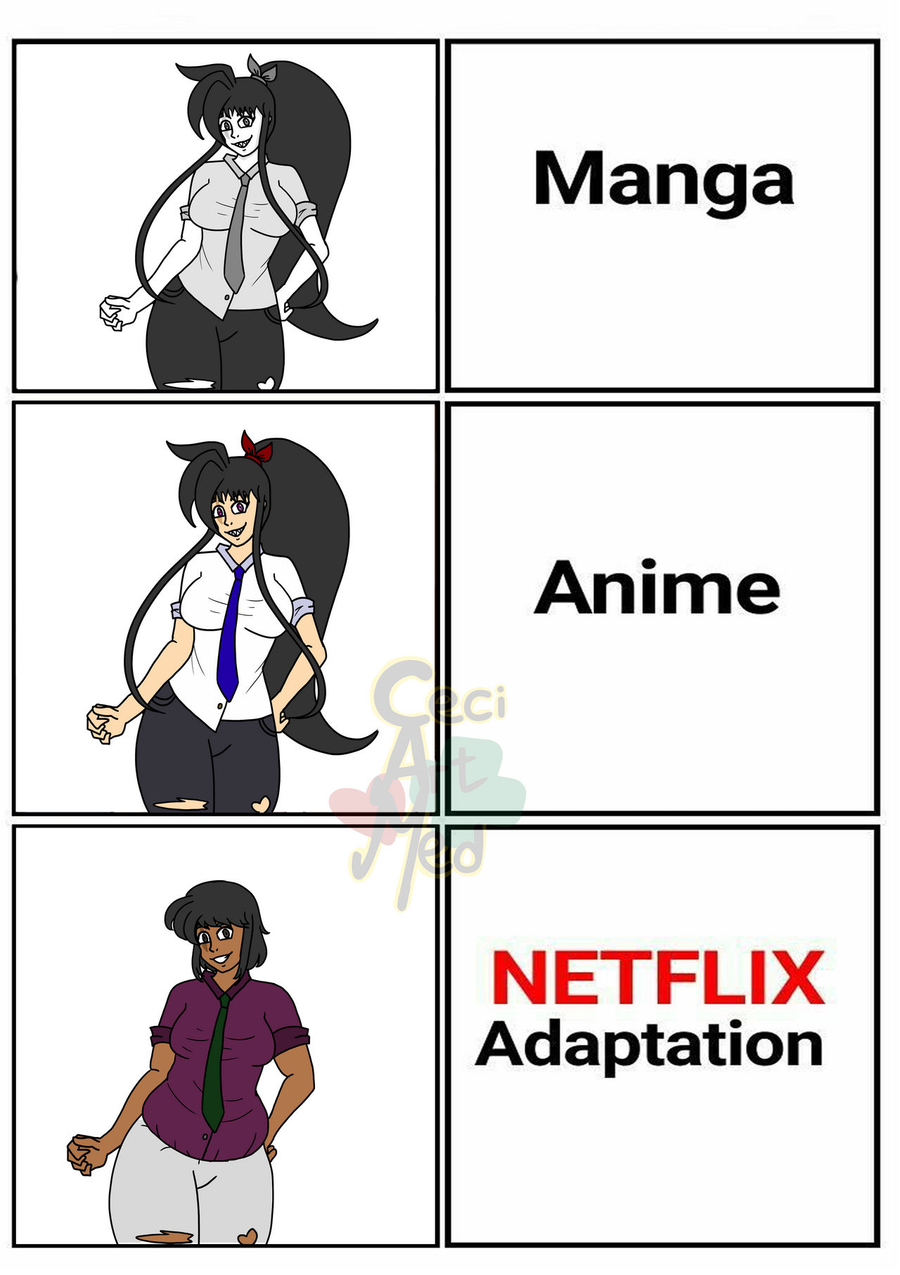 Netflix Adaptation Meme by CeciArtMed on DeviantArt