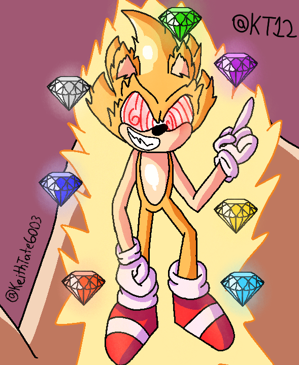 Fleetway Super Sonic by TheGameArtCritic - Fanart Central