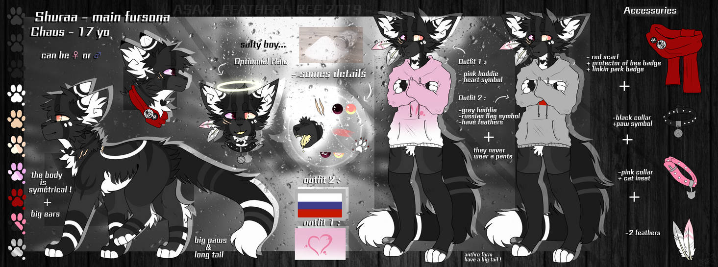 Shuraa - reference 2019 - ( Fursonna ) by Asaki-feather