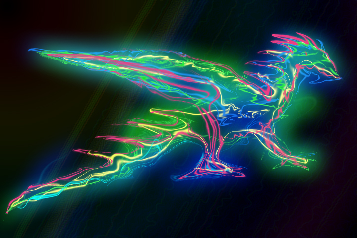 Neon dragon