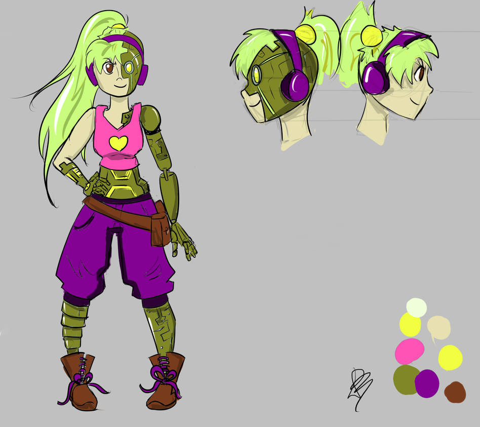 Android Character Design #3 by LeleYume on DeviantArt