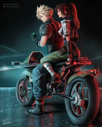 Aerith-and-Cloud | DeviantArt Final Fantasy Cloud And Tifa Fanfiction