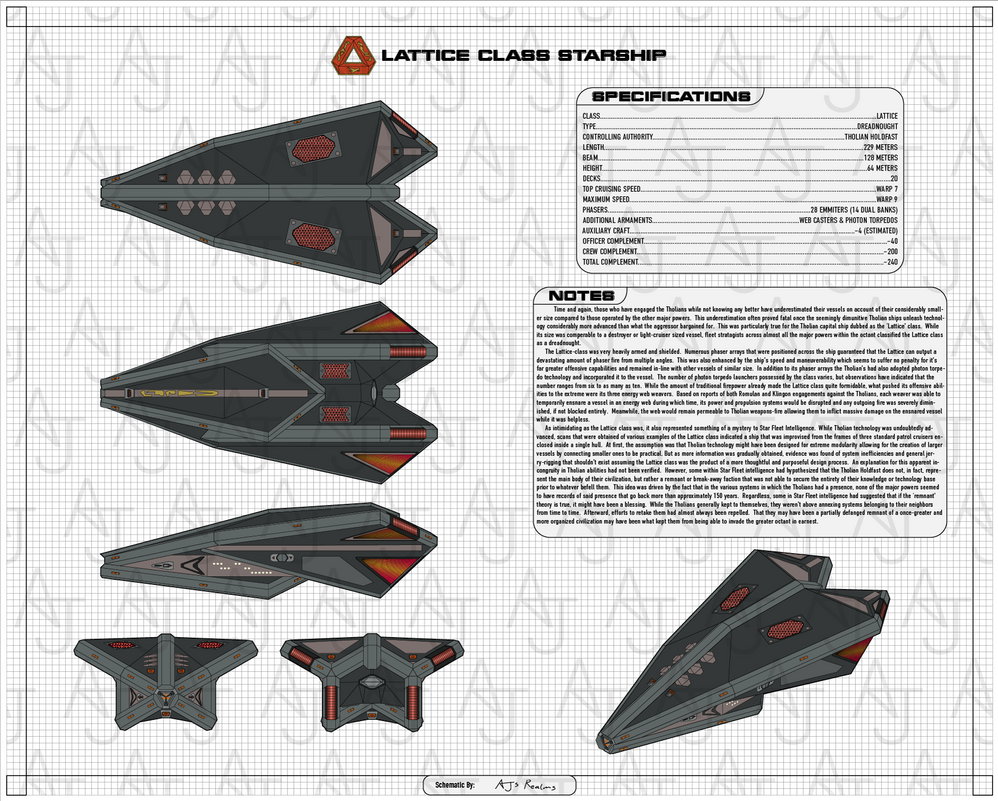 Lattice Class Dreadnought - Tholian Assembly by AJsRealms on DeviantArt