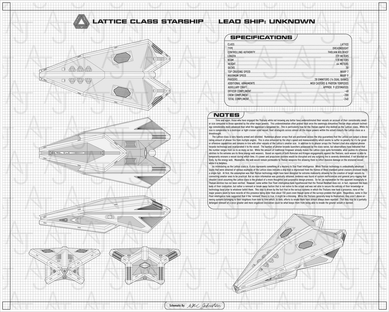Lattice Class Dreadnought - Tholian Assembly by AJsRealms on DeviantArt
