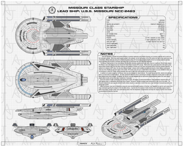 Missouri Class Battleship (Starfleet - UFP)