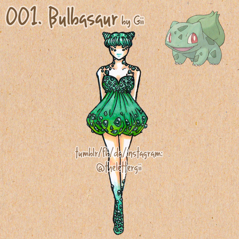 Pokemon Fashion 001: Bulbasaur